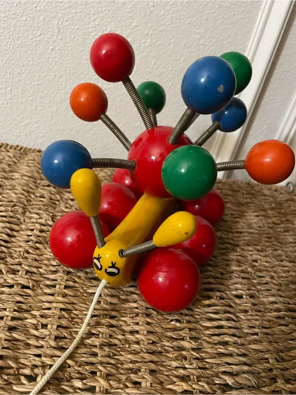 Vintage Kouvalias Atomic Pull Toy from Greece